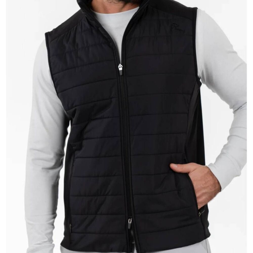 Rhoback Vest 3XL Mens Fulton Performance Golf Athleticwear Black